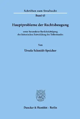 Hauptprobleme der Rechtsbeugung