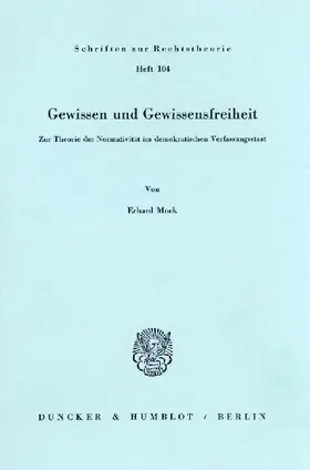 Gewissen und Gewissensfreiheit.