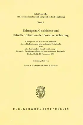 Beiträge zu Geschichte und aktueller Situation der Sozialversicherung.
