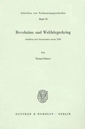 Revolution und Weltbürgerkrieg.