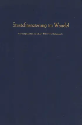 Staatsfinanzierung im Wandel.