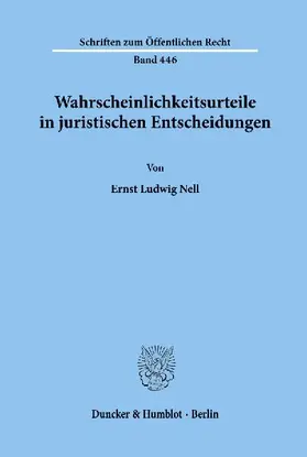 Wahrscheinlichkeitsurteile in juristischen Entscheidungen.