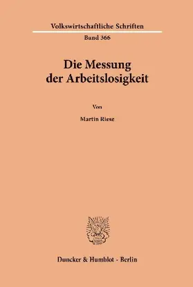 Die Messung der Arbeitslosigkeit.