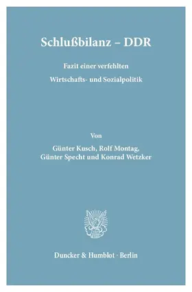 Schlußbilanz - DDR.