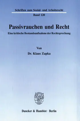 Passivrauchen und Recht.