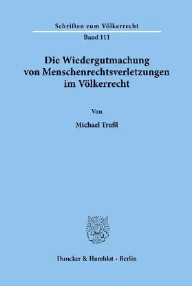 Die Wiedergutmachung von Menschenrechtsverletzungen im Völkerrecht.