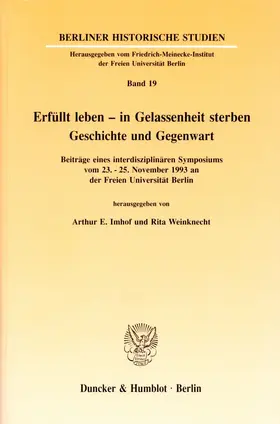 Erfüllt leben - in Gelassenheit sterben.