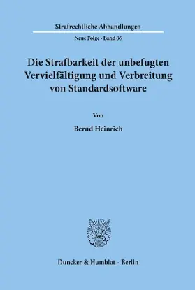Die Strafbarkeit der unbefugten Vervielfältigung und Verbreitung von Standardsoftware.