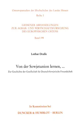 Von der Sowjetunion lernen, ...