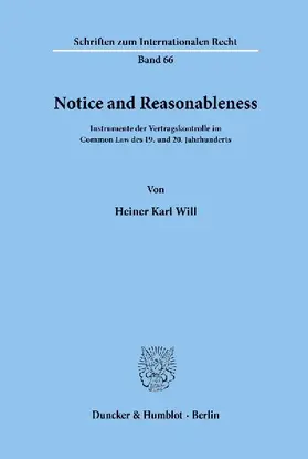 Notice and Reasonableness.