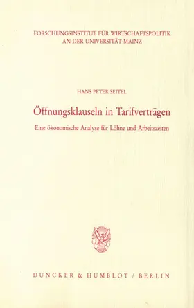 Öffnungsklauseln in Tarifverträgen.