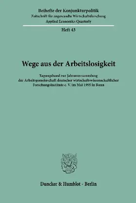 Wege aus der Arbeitslosigkeit.