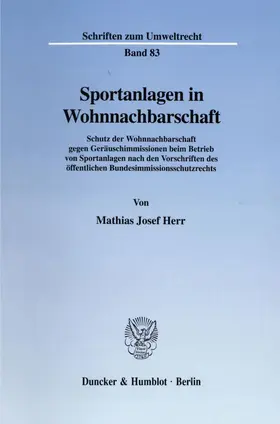 Sportanlagen in Wohnnachbarschaft