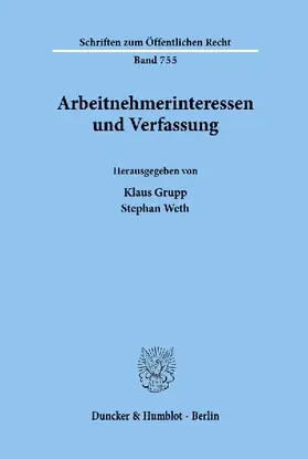 Arbeitnehmerinteressen und Verfassung.