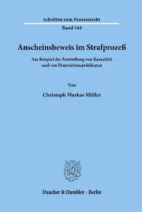 Anscheinsbeweis im Strafprozeß