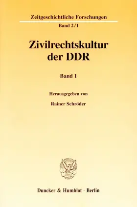 Zivilrechtskultur der DDR.