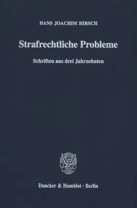 Strafrechtliche Probleme.