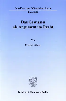 Das Gewissen als Argument im Recht.