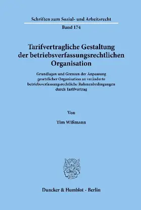 Tarifvertragliche Gestaltung der betriebsverfassungsrechtlichen Organisation.