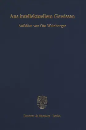 Aus intellektuellem Gewissen.