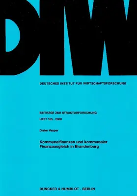 Kommunalfinanzen und kommunaler Finanzausgleich in Brandenburg.