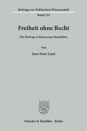 Freiheit ohne Recht.