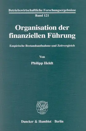 Organisation der finanziellen Führung.