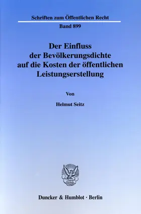 Der Einfluss der Bevölkerungsdichte auf die Kosten der öffentlichen Leistungserstellung.