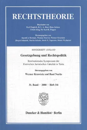 Gesetzgebung und Rechtspolitik.