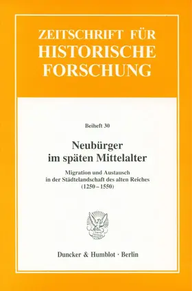 Neubürger im späten Mittelalter