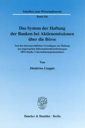 Das System der Haftung der Banken bei Aktienemissionen über die Börse.