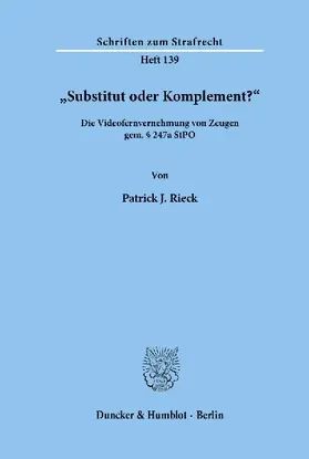 "Substitut oder Komplement?'