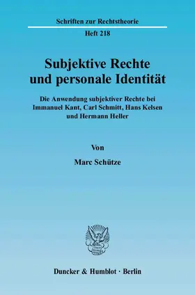 Subjektive Rechte und personale Identität