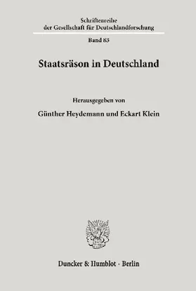 Staatsräson in Deutschland.