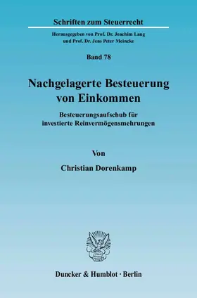 Nachgelagerte Besteuerung von Einkommen