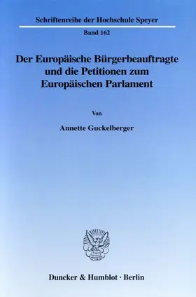 Der Europäische Bürgerbeauftragte und die Petitionen zum Europäischen Parlament.