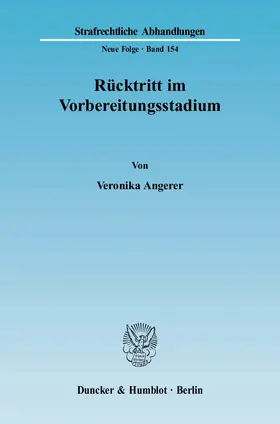Rücktritt im Vorbereitungsstadium