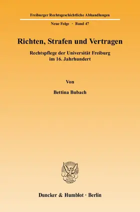 Richten, Strafen und Vertragen.