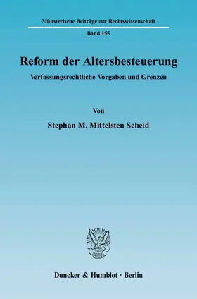 Reform der Altersbesteuerung.