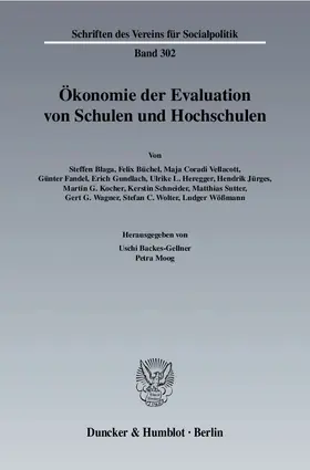 Ökonomie der Evaluation von Schulen und Hochschulen