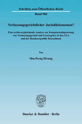 Verfassungsgerichtlicher Jurisdiktionsstaat?