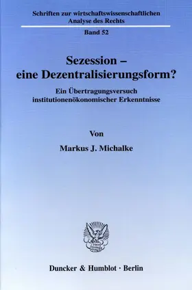 Sezession - eine Dezentralisierungsform?