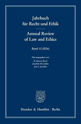 Jahrbuch für Recht und Ethik - Annual Review of Law and Ethics.