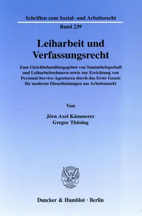 Leiharbeit und Verfassungsrecht.