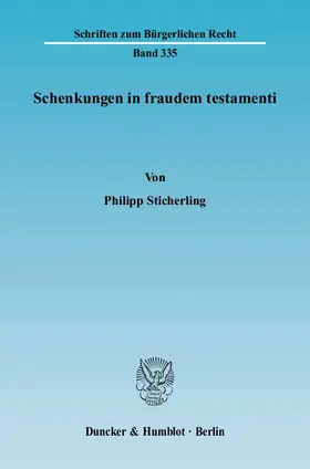 Schenkungen in fraudem testamenti