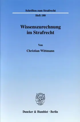 Wissenszurechnung im Strafrecht.