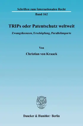 TRIPs oder Patentschutz weltweit