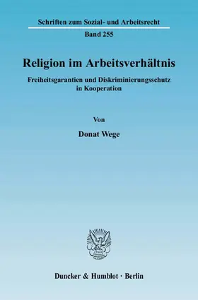 Religion im Arbeitsverhältnis.