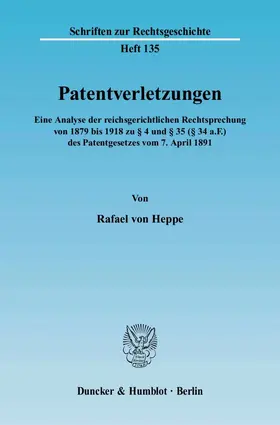 Patentverletzungen.