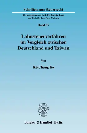 Lohnsteuerverfahren im Vergleich zwischen Deutschland und Taiwan